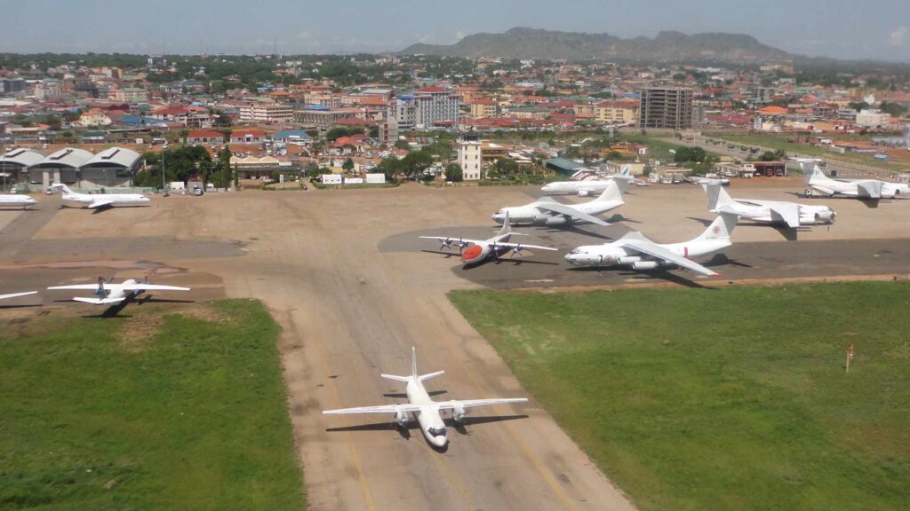 Aeropuerto internacional de Juba, principal puerta para viajar a Sudán del Sur
