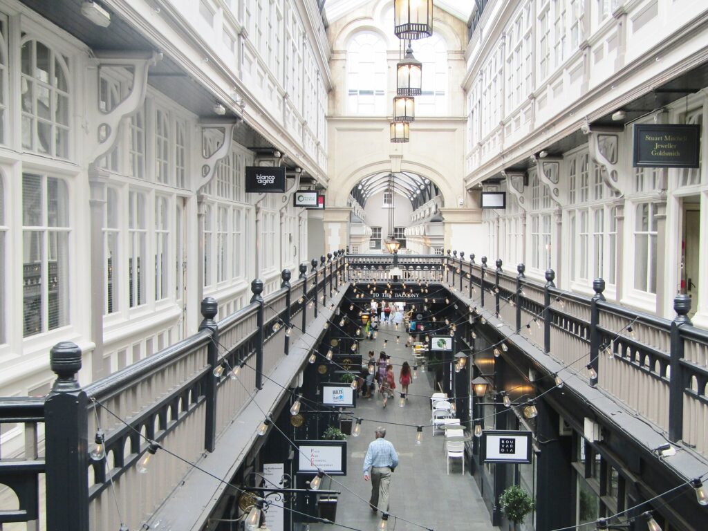 Castle Arcade, galería victoriana de Cardiff