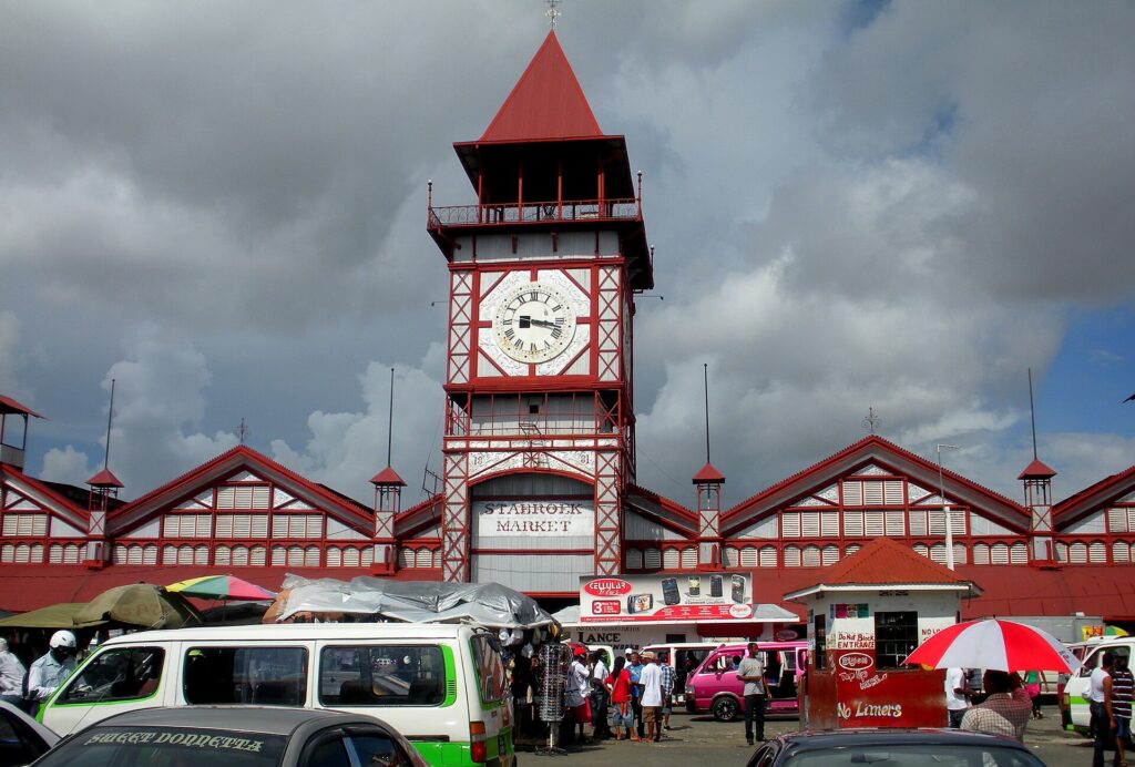 Torre del reloj del mercado de Stabroek