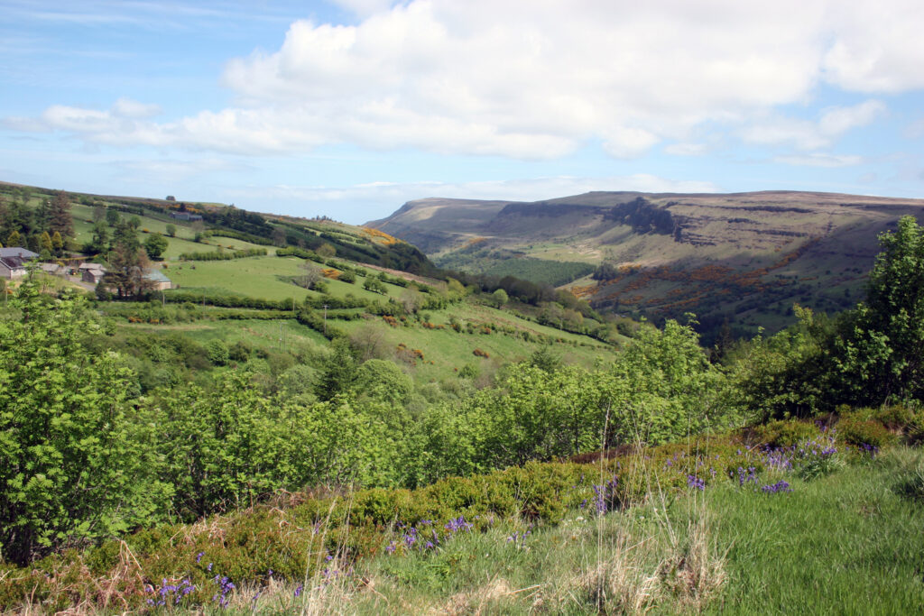 Valle de Glenariff en los Glens de Antrim